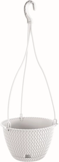 Splofy Round W 27 cm fehér függő virágtartó