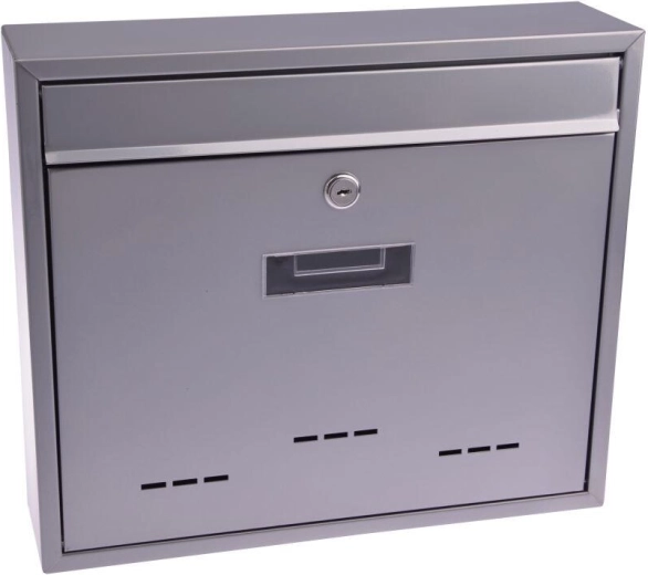 Radim postaláda, rozsdamentes acél, hátsó bedobónyílás 360 × 310 × 90 mm