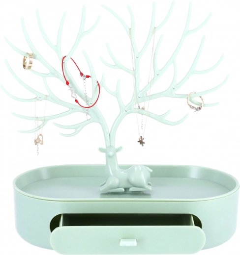 Agancsból készült ékszertartó – zöld