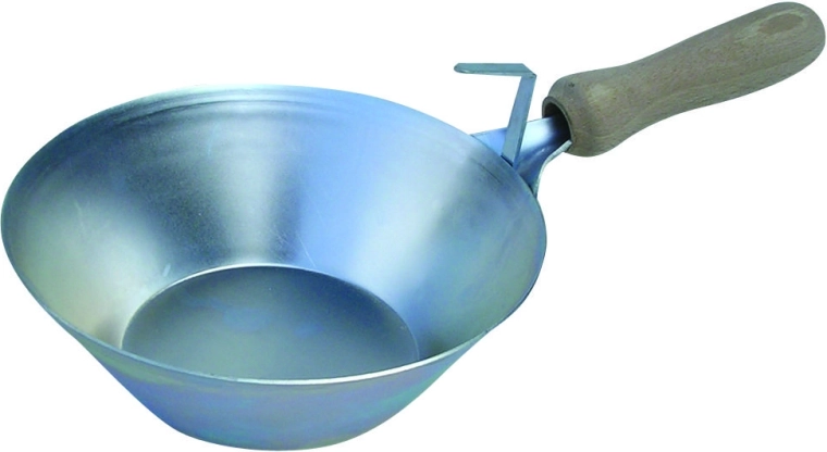 Kőműves kanál fa nyéllel, 160 mm