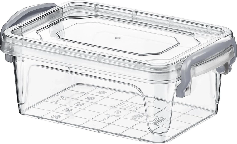 Téglalap alakú Multi Box tároló 0,3 l tömítő fedéllel