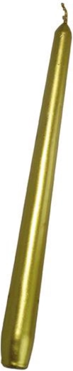 Kúpos gyertya Provence, arany, 24,5 cm