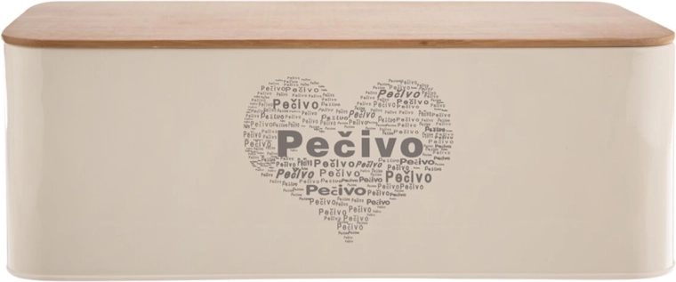 Bádog/fa kenyértartó szívmotívummal