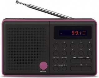 Radio Pliszka USB FM fekete