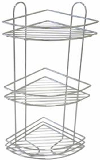 Toro sarok háromszintes fürdőszobai polc 58 × 31 cm