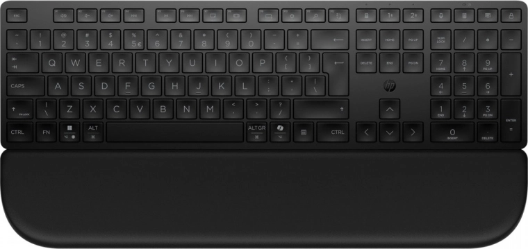 HP 580K vezeték nélküli, több eszközt kezelő billentyűzet csuklótámasszal