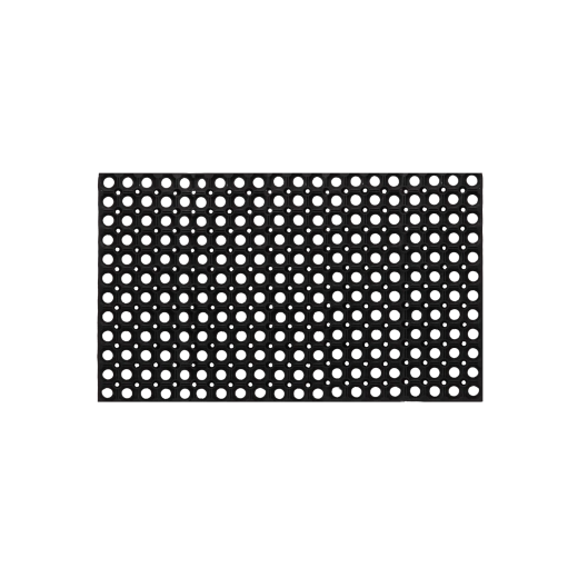 Gumi csúszásgátló lábtörlő 40 × 60 cm – fekete