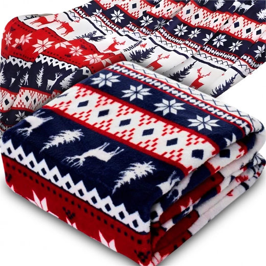 Téli karácsonyi puha takaró 120 × 150 cm