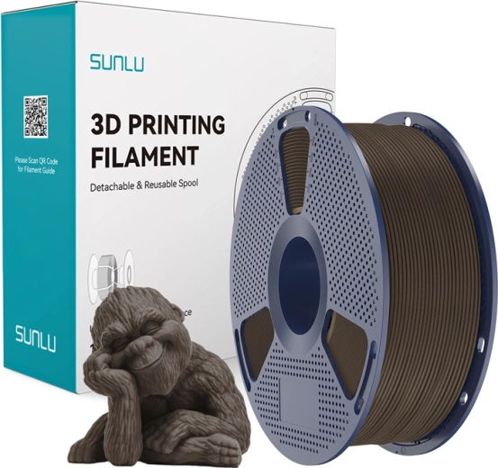 Sunlu Wood filament Pro 3D nyomtatáshoz, dió