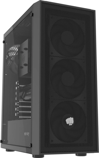 Fury shobo sh8f midi torony PC-ház ablakkal, fekete