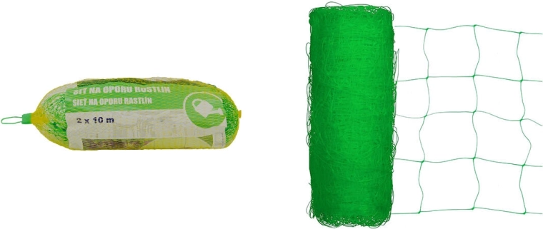 Növénytámasz háló 2 × 10 m, 17 × 17 cm-es szem