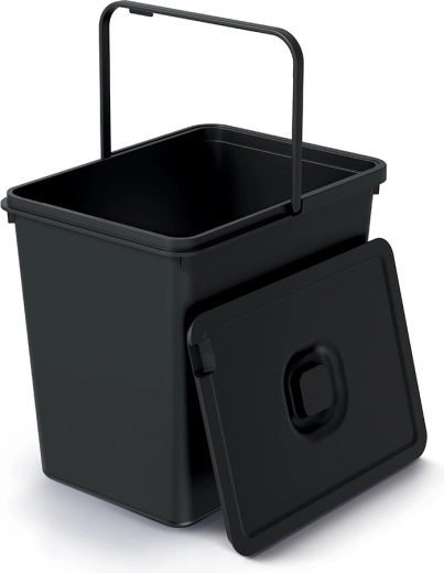 Systema Basic Flap 23 l szemetes – újrahasznosított fekete