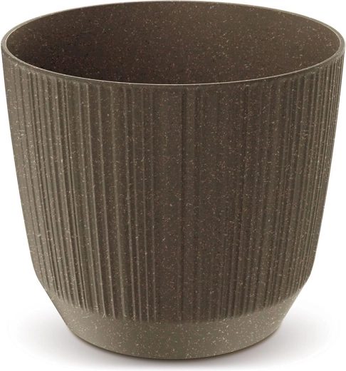 Ryfo Eco Wood virágtartó, 19,5 cm – kávébarna