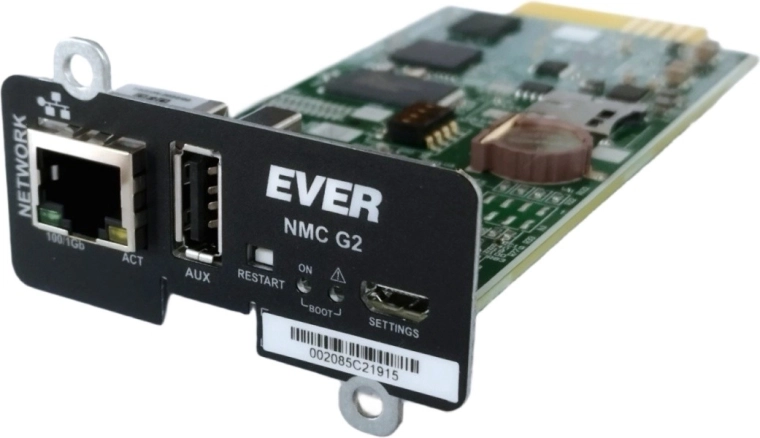 NMC G2 hálózati kártya UPS-hez: RT Pro 1–3K és RT Plus 6–10K