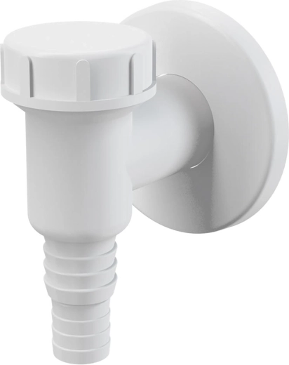 Kültéri mosógépszifon PH, fehér