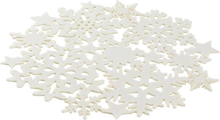 Filcből készült kerek TORO alátét, 38 cm, fehér