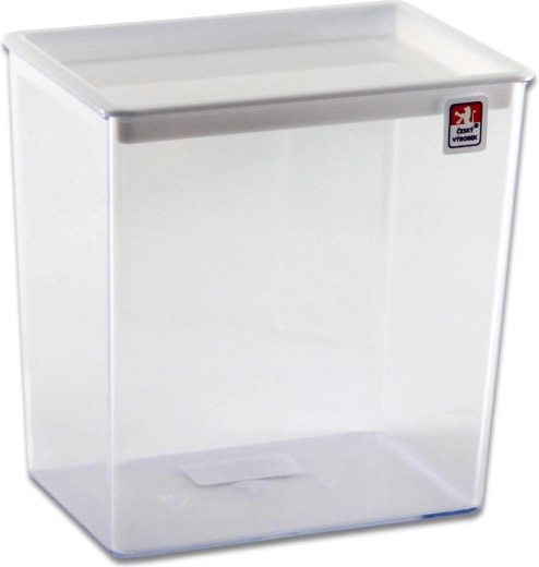 Száraz élelmiszer tartó doboz 1 l – magas, téglalap alakú, vegyes színek