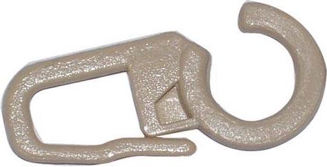 Nagy műanyag függönykapcsok, bézs (100 db)