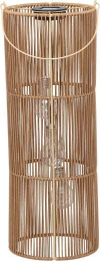 Barna napelemes lámpás, 57 cm