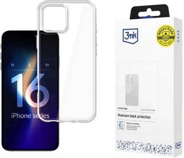 Etui Armor Case iPhone 16 Pro számára átlátszó