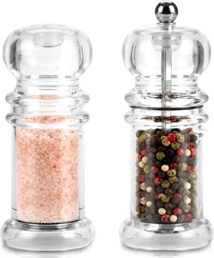 Akril borsőrlő és sószóró, 2 darabos Vilde szett