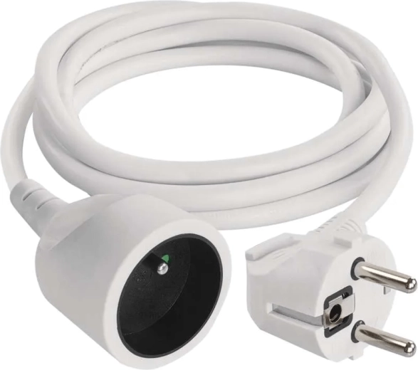 EMOS hosszabbító kábel 1,5 m, 1 aljzat, fehér