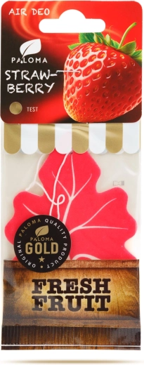 Paloma Gold Fresh Fruit Strawberry függő autóillatosító