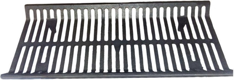 Öntöttvas kosaras rostély kandallókhoz és grillekhez 222 × 483 mm