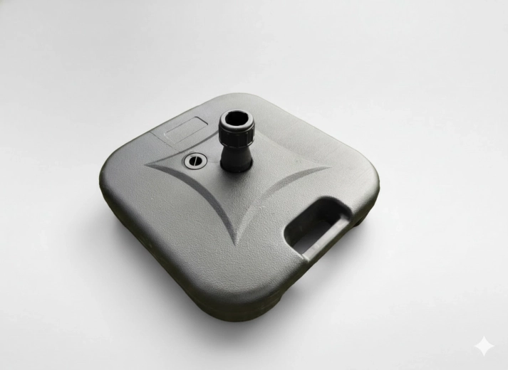 Vizes napernyőtalp 19 l, 44 × 44 × 12,5 cm, fekete