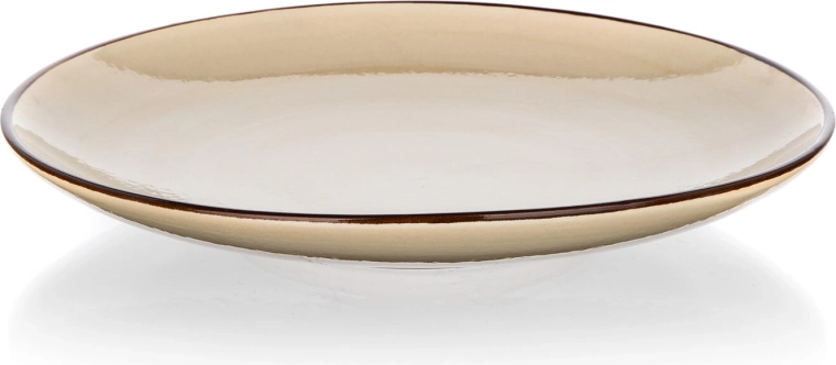 Palas krémszínű kerámia desszerttányér, 21,5 cm