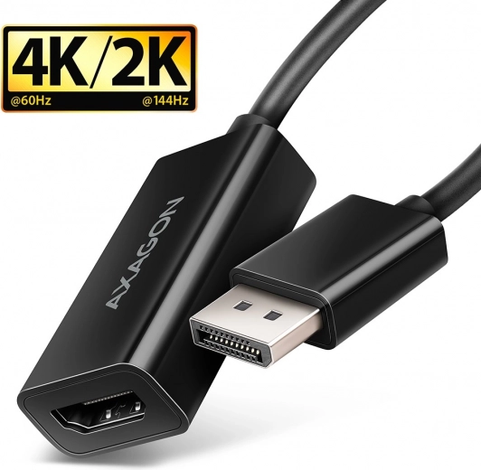 DisplayPort-HDMI adapter 4K/60Hz, kábel 15cm