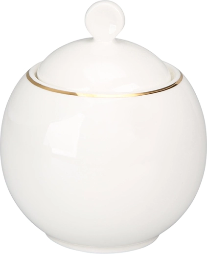 Bella arany vonal porcelán cukortartó 380 ml