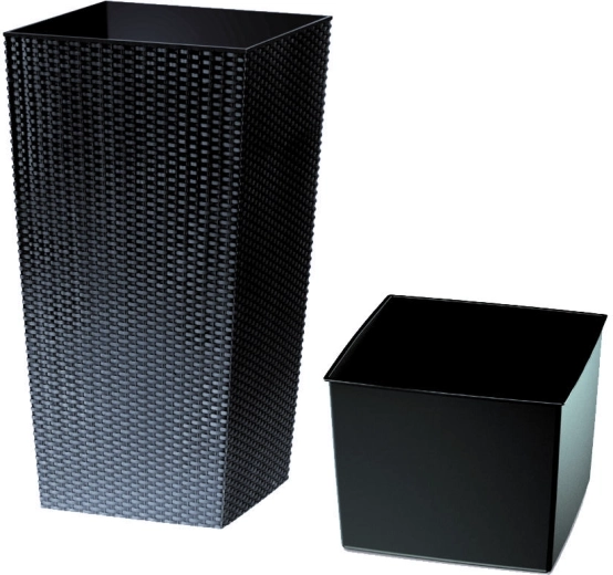 Rato Square antracitszürke virágtartó