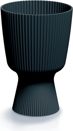 Milly Round virágtartó, 14,6 cm, antracit