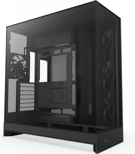 NZXT H9 Flow midi torony ablakkal, fekete