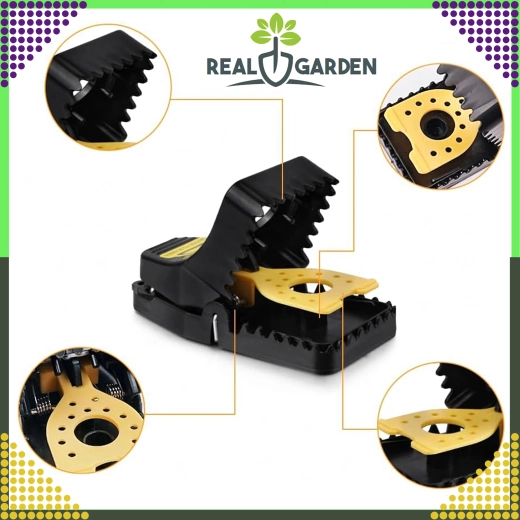 4 darabos műanyag egér- és patkánycsapda készlet giljotin mechanizmussal