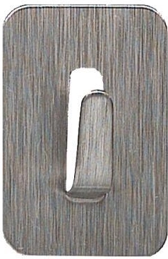 Öntapadós rozsdamentes téglalap alakú akasztók 2,5 × 3,5 cm (4 db)