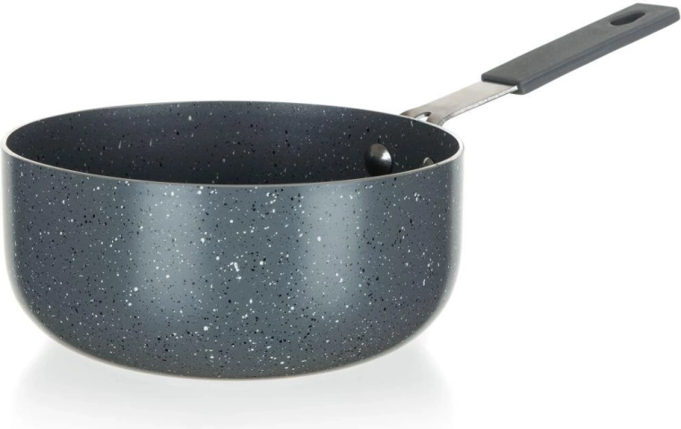 GRANITE Grey tapadásmentes bevonatú nyeles lábas 14 cm