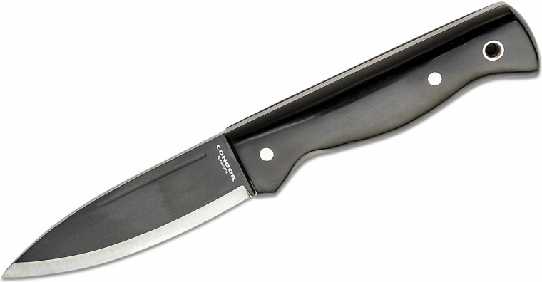 Taktikai outdoor kés Condor Darklore 11 cm fekete micartával és Kydex tokban