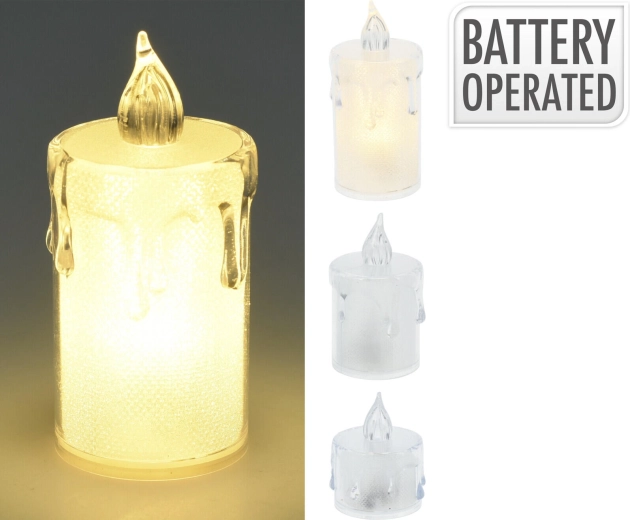 LED teamécses készlet – 3 darab, fehér