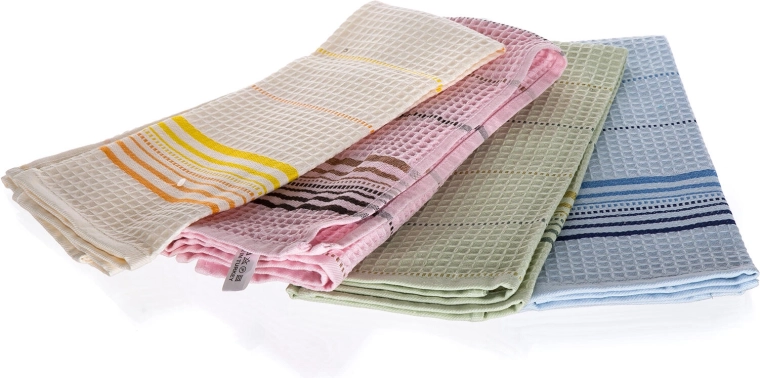 LINNA konyharuhák 40 × 60 cm, pamut, színkeverék, 4 db