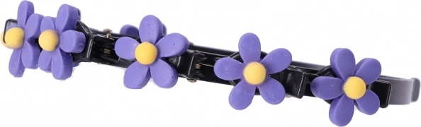 Hajpánt hajcsatokkal – virág, V minta