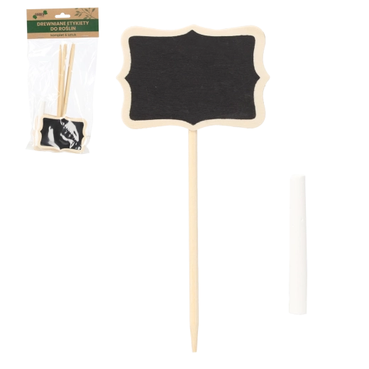 6 darabos fa növényjelölő készlet 8 × 17 cm