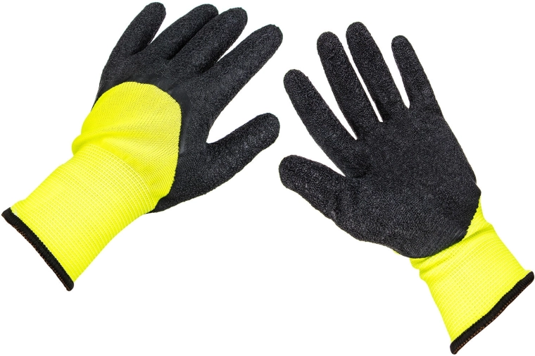 Latexba mártott munkavédelmi kesztyű L/9 méret