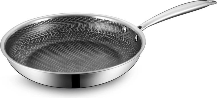 Maestro professzionális rozsdamentes acél serpenyő méhsejt (honeycomb) felülettel, 28 cm