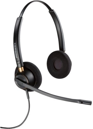 Poly EncorePro 520 binaurális headset Quick Disconnect (QD) csatlakozóval