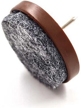 Filc alátétek szöggel a padló védelmére, 28 mm, barna (8 db)