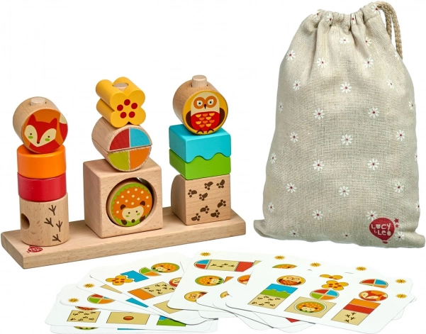 Lucy & Leo fa kirakó Nap és éj sablonokkal