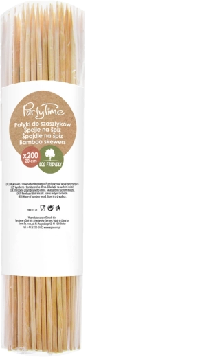 Bambusz nyársak saslikhoz 20 cm ARPEX (200 db)