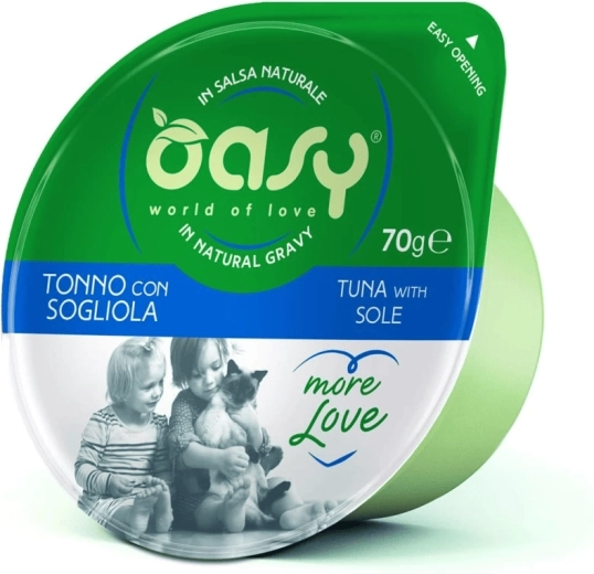 Oasy More Love macskakonzerv tonhallal és lepénnyel 70 g